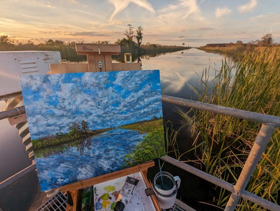 Plein Air Loxahatchee Wildlife Refuge Levee