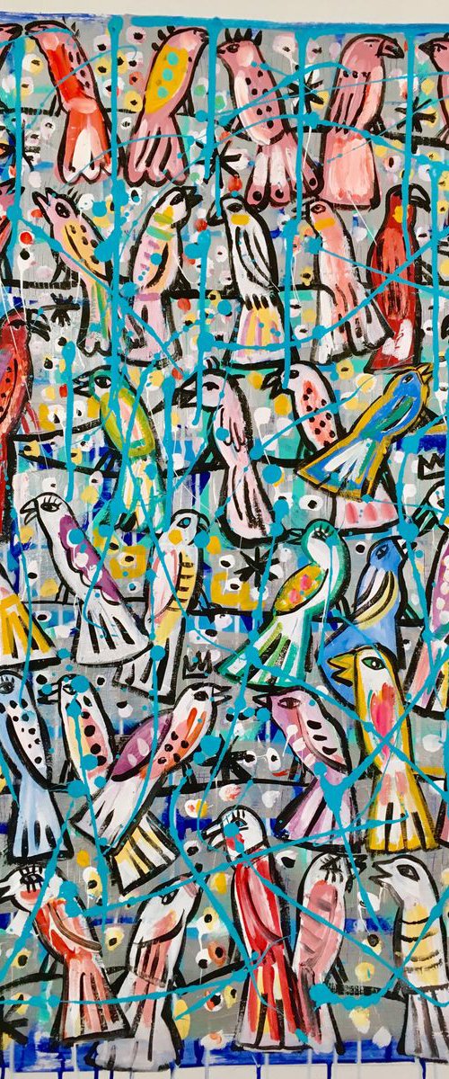Birds talking by Mercedes Lagunas