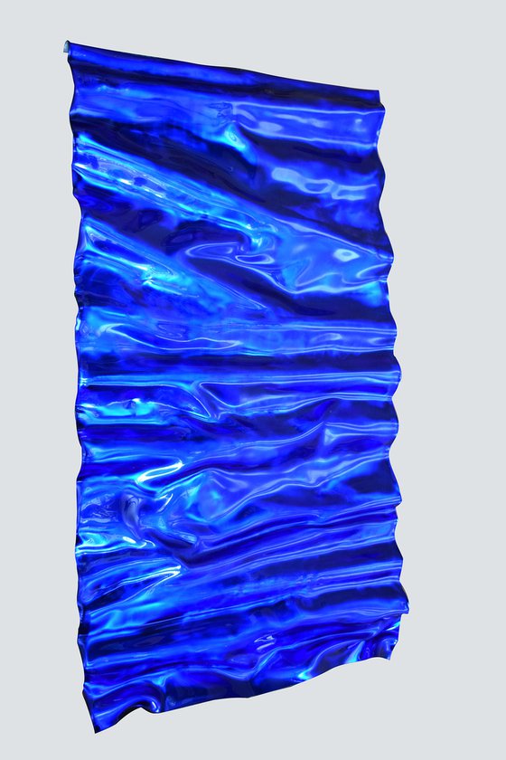 The Blue Sculpture /  Series of Sculptural 3-D Contemporary Abstract