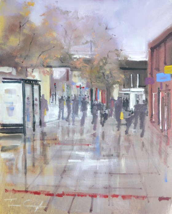 Wet high street