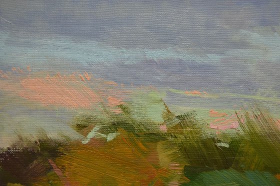 Plein air landscape painting "Recollection"