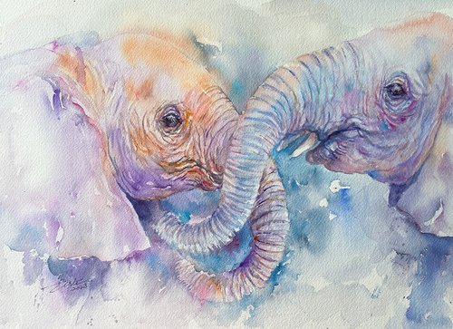 Elephant Love II by Arti Chauhan