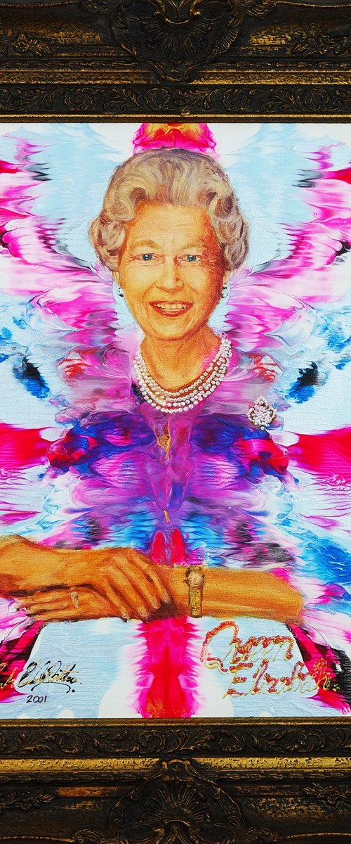 Portrait Elizabeth II Queen 908 by Eraclis