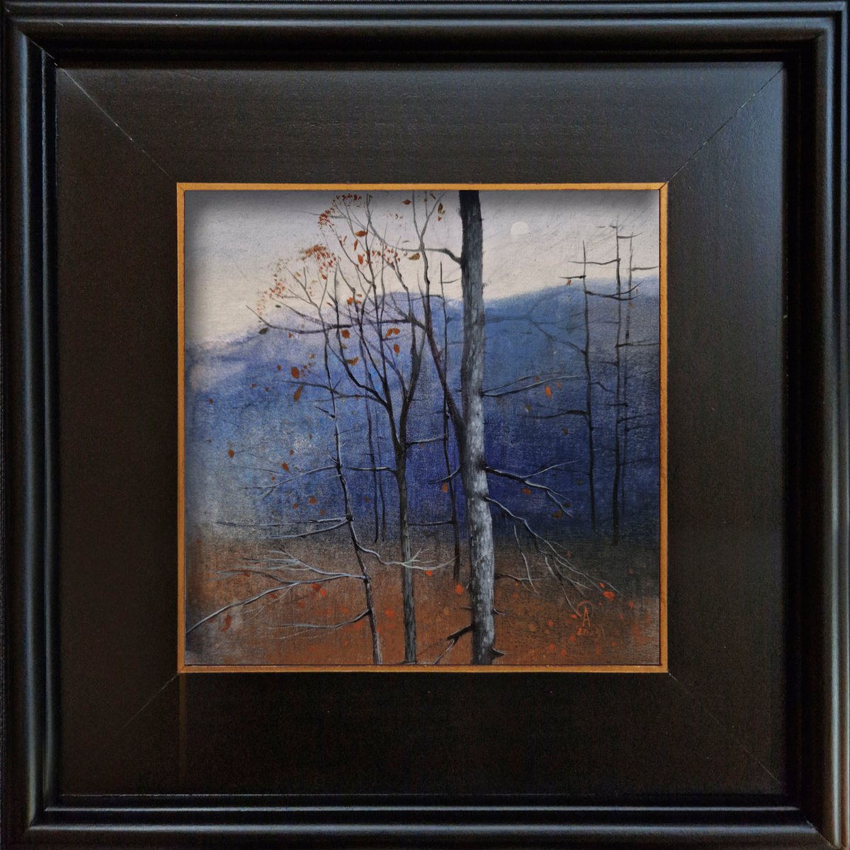 Landscape Acrylic Painting By Ayna Paisley, 12 X 12, Ghostly Guardians, Original Artwork