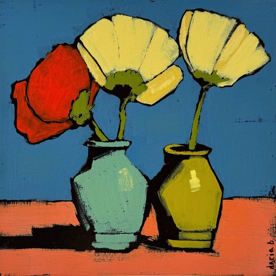 "Flowers in Vase" Original Painting