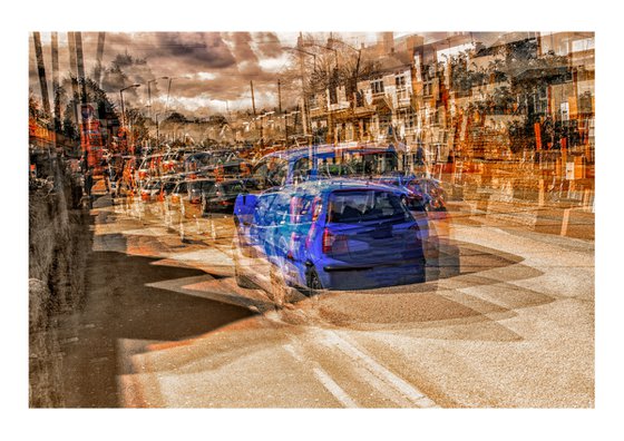 Inner City Streets 1. Abstract street scene. Limited Edition Photography Print #1/15