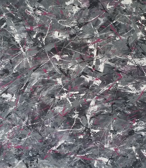 Abstract ACRYLIC on CANVAS by M.Y. by Max Yaskin