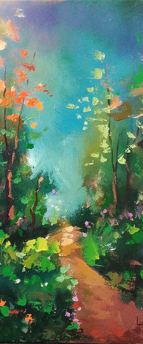 Hand-painted beautiful cottage by Alex Mensah