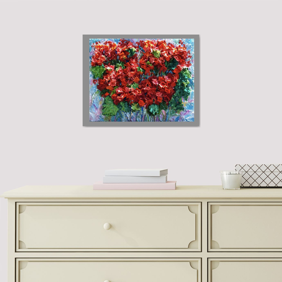 Textured Geranium Impasto