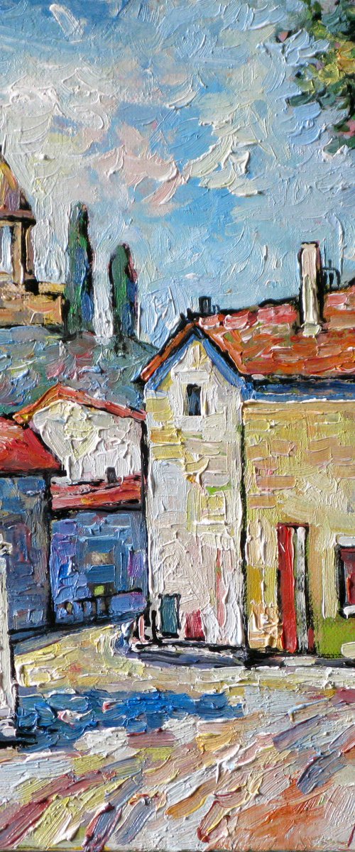 Street in Arles. by Nikifor Swiristuhin