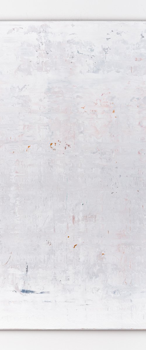 White abstract painting WP796 by Radek Smach