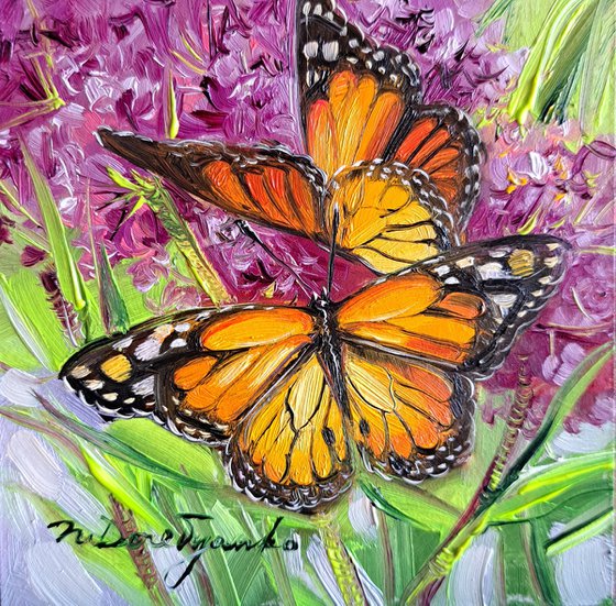 Monarch Butterflies painting