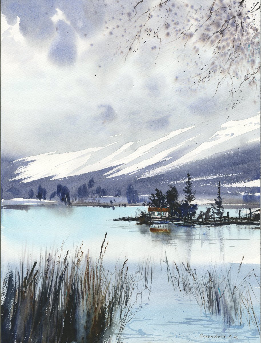 Mountain Lake #18 by Eugenia Gorbacheva