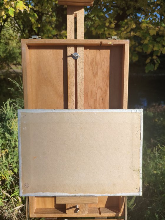 Landscape with sunflowers