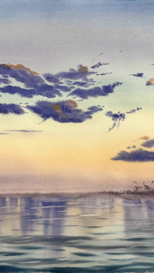 Evening sky Colorful Sunset by Yuliia Sharapova