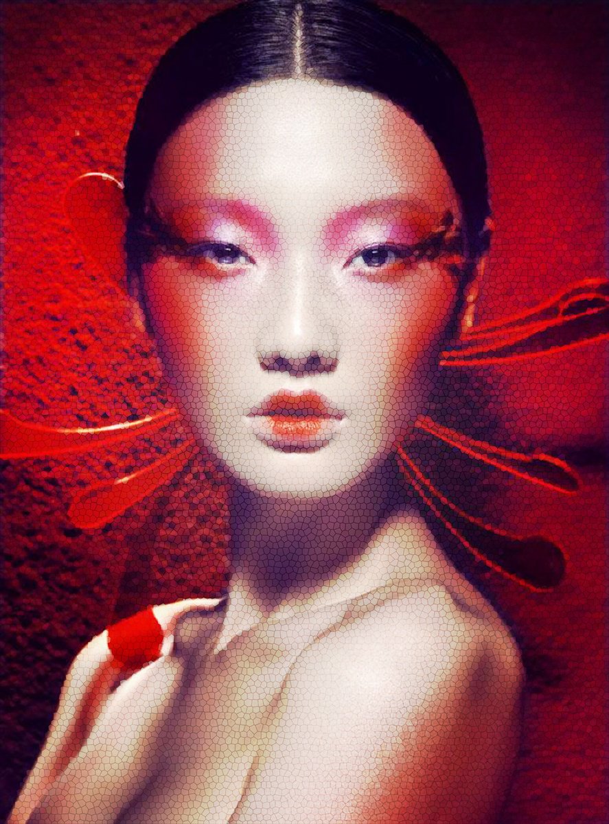 Geisha in Red by Alex Solodov