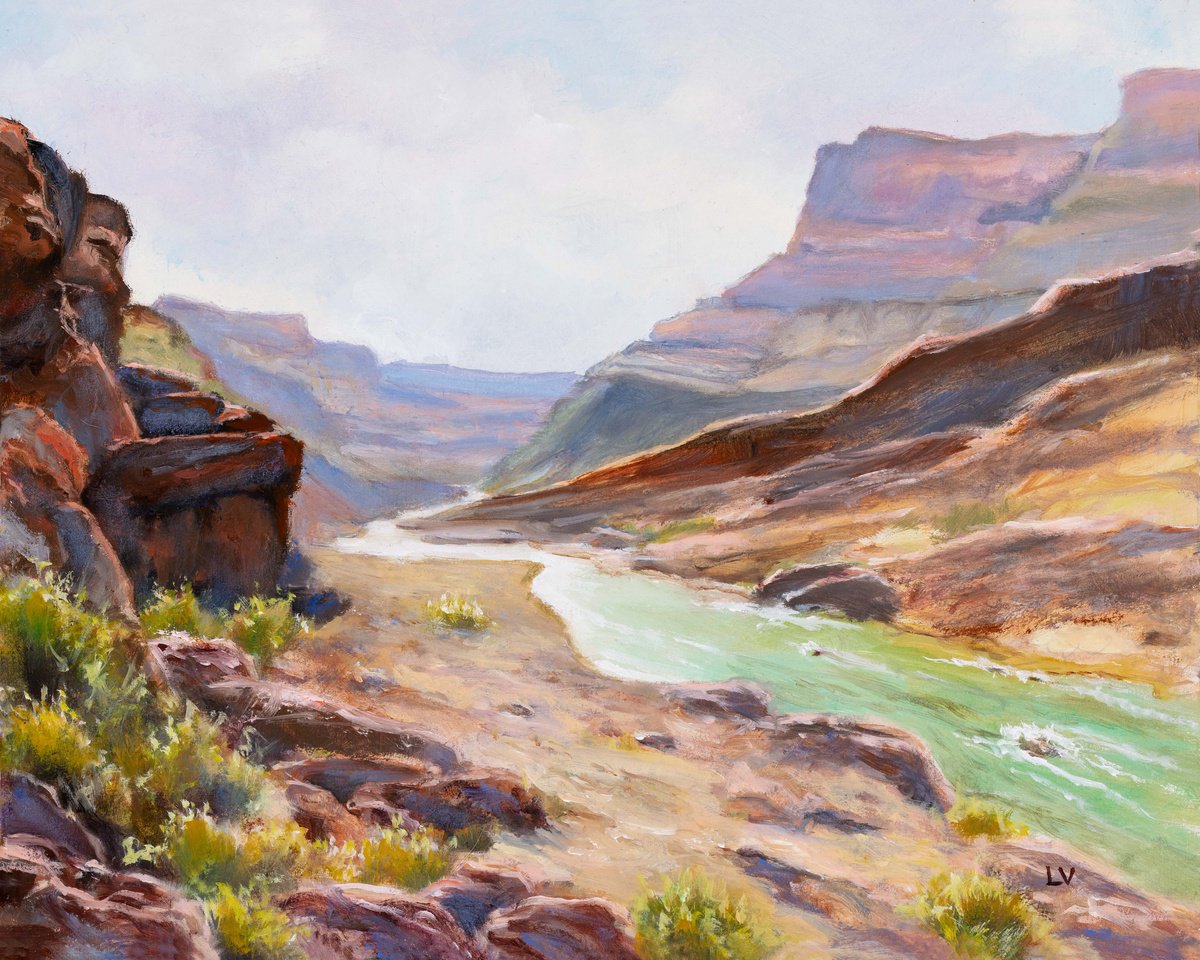 Grand Canyon Colorado River by Lucia Verdejo