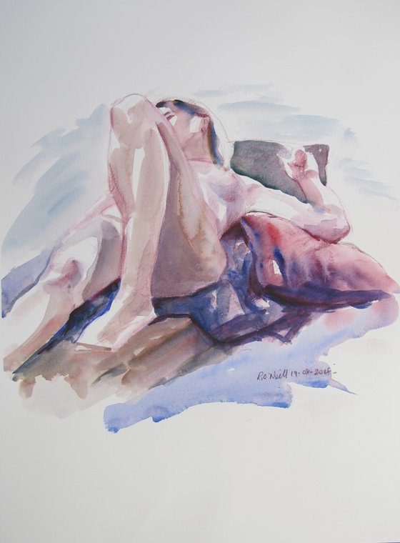 Reclining female nude