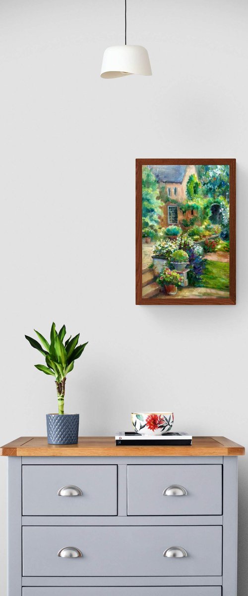 Terrace in Bloom by Ann Krasikova