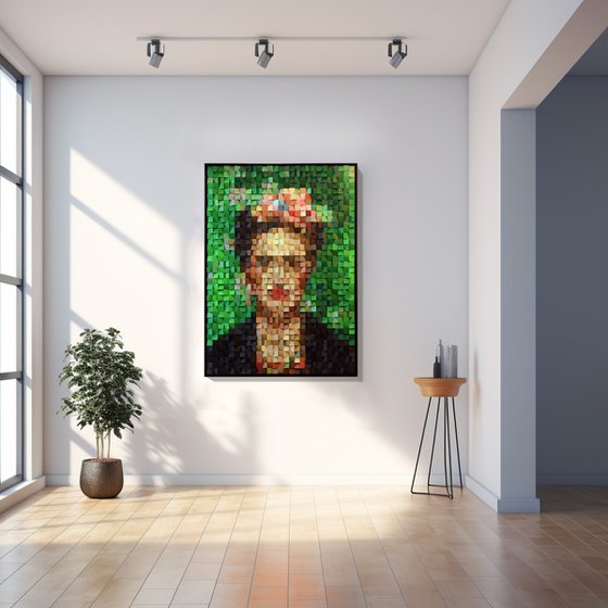 Wooden Art "Frida Kahlo"