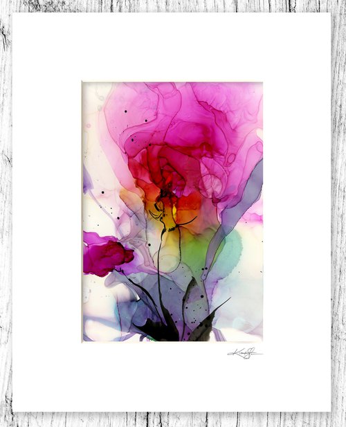Flower Zen 21 - Floral Abstract Painting by Kathy Morton Stanion by Kathy Morton Stanion