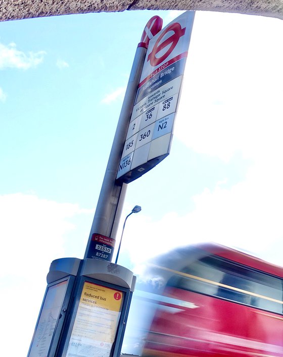 Bus stop X 1/20  18"X12"