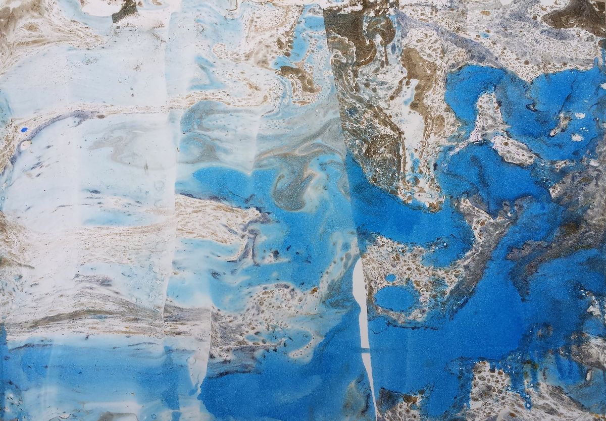 Expressive Abstract Painting By Florina Breazu, 16 X 12, We Ii, Original Artwork