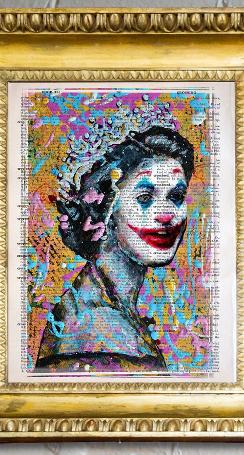 Queen Elizabeth II Joker Face by Misty Lady - M. Nierobisz