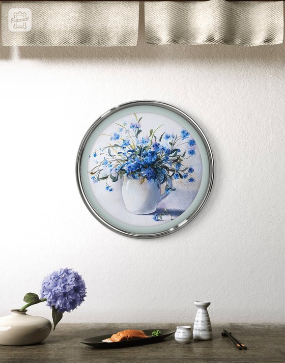 Blue forget-me-nots