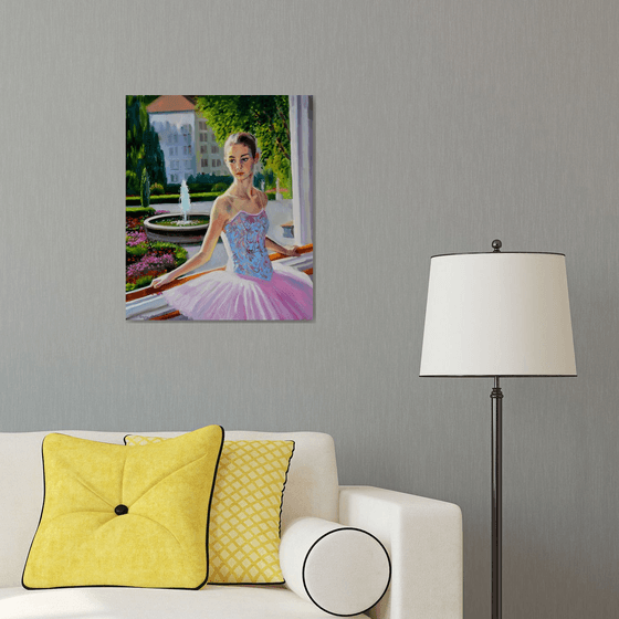 Young ballerina portrait