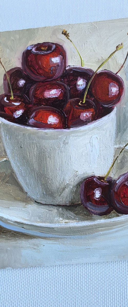 Sweet ripe cherry by Leyla Demir