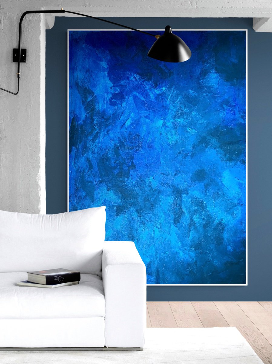  Beyond The Blue Sea No. 3724 By Anita Kaufmann, 55 X 79, Artwork For Sale On Artfinder