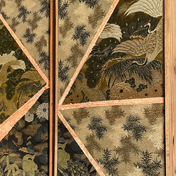 Pine forest Longivety (Kimono Upcycled)