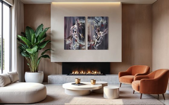 Untethered Symphony Diptych