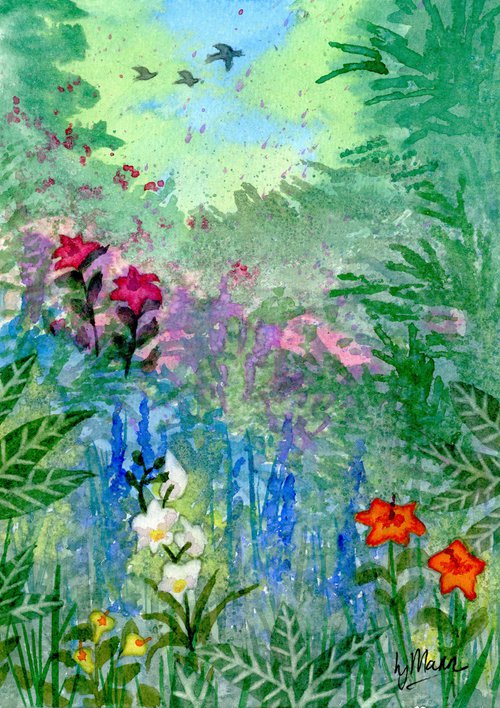 Tropical Garden 2 by Lisa Mann