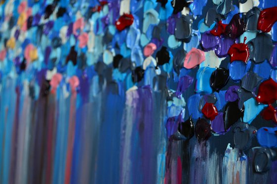 Switch of Clarity - Palette knife Modern Abstract art