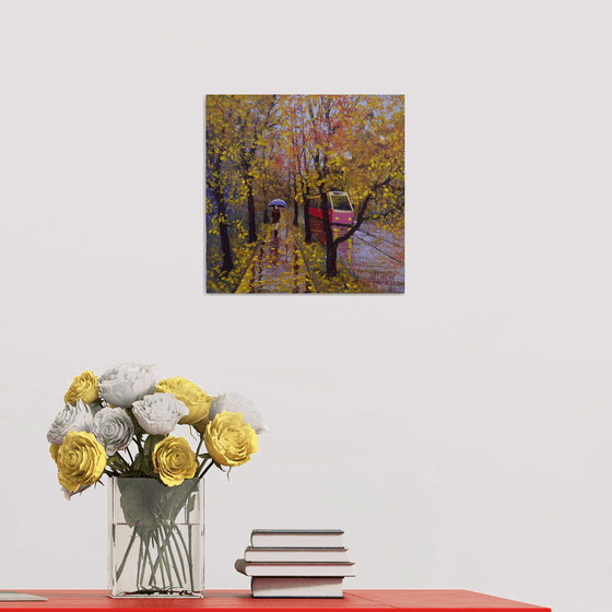 Under the autumn rain