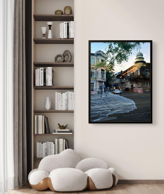 Collage Cityscape&Sand