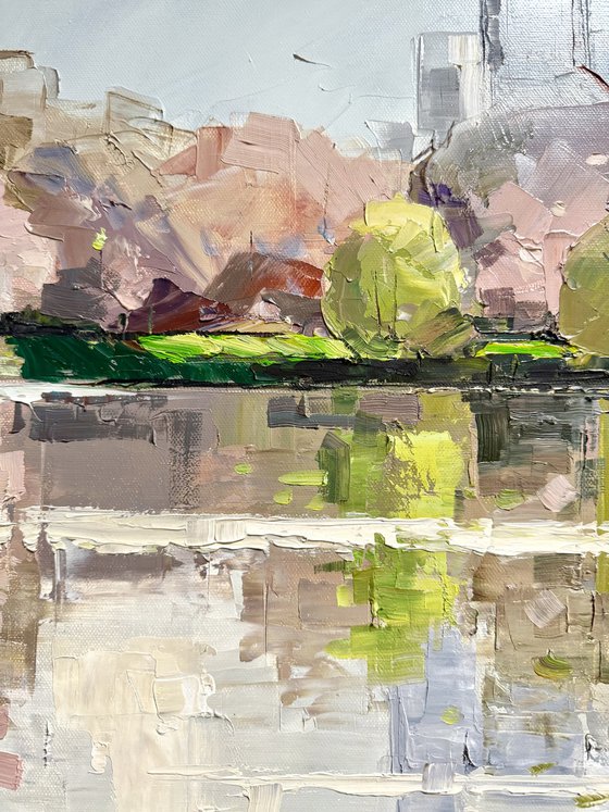 City litghts. Spring.