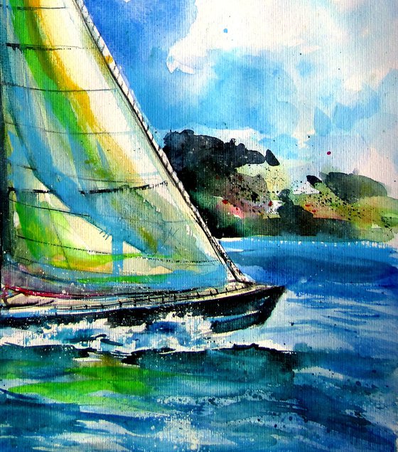 Summer and freedom - sailboat