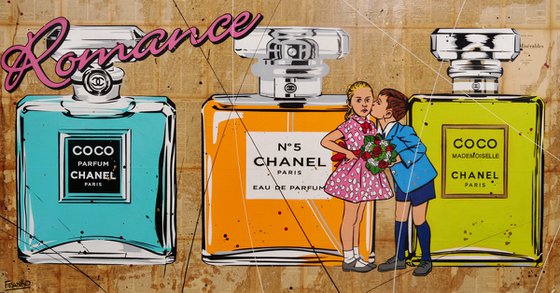 Romantic Chanel 190cm x 100cm Book Page Urban Pop Art