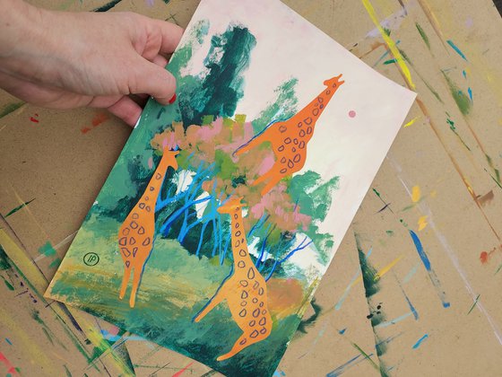 Giraffes dance