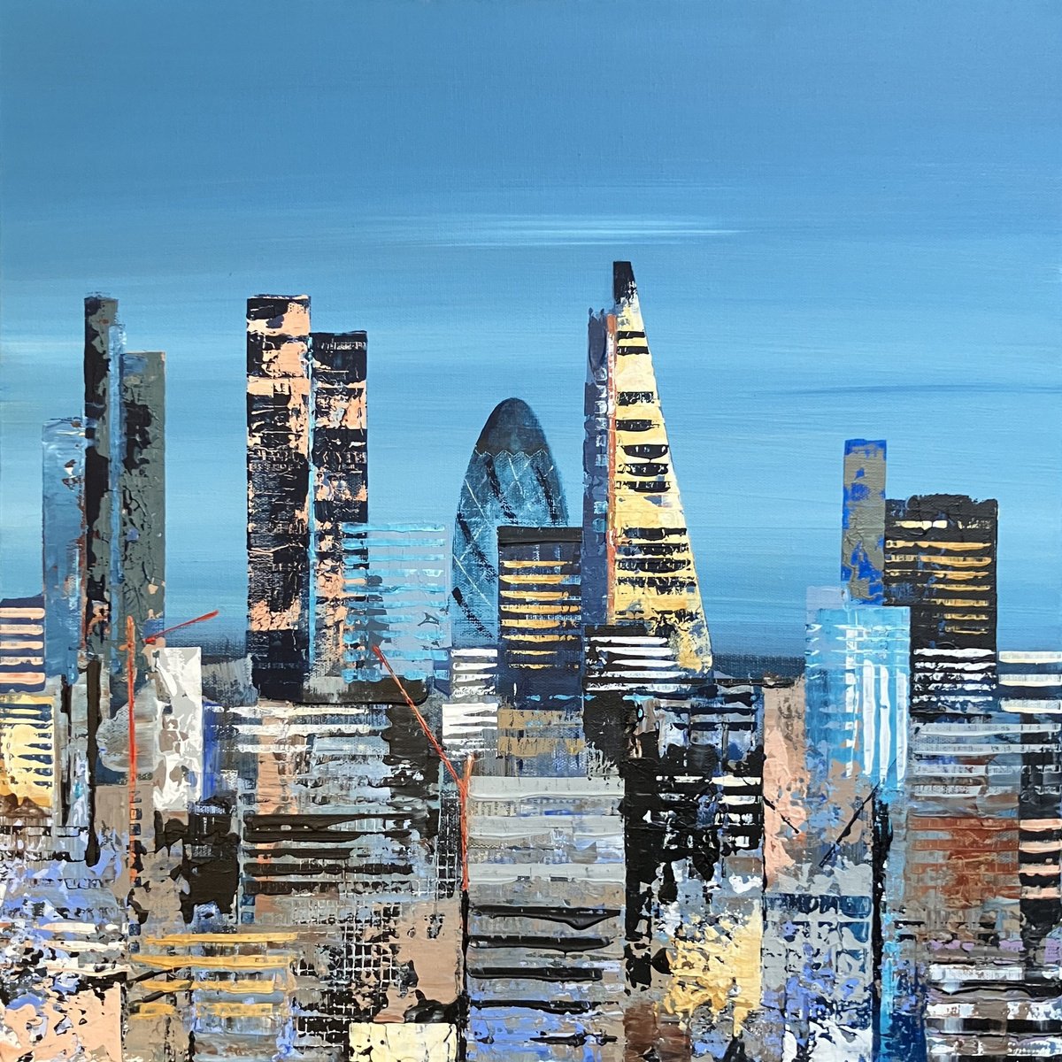  London Heights By Lee Mccarthy, 20 X 20, Artwork For Sale On Artfinder
