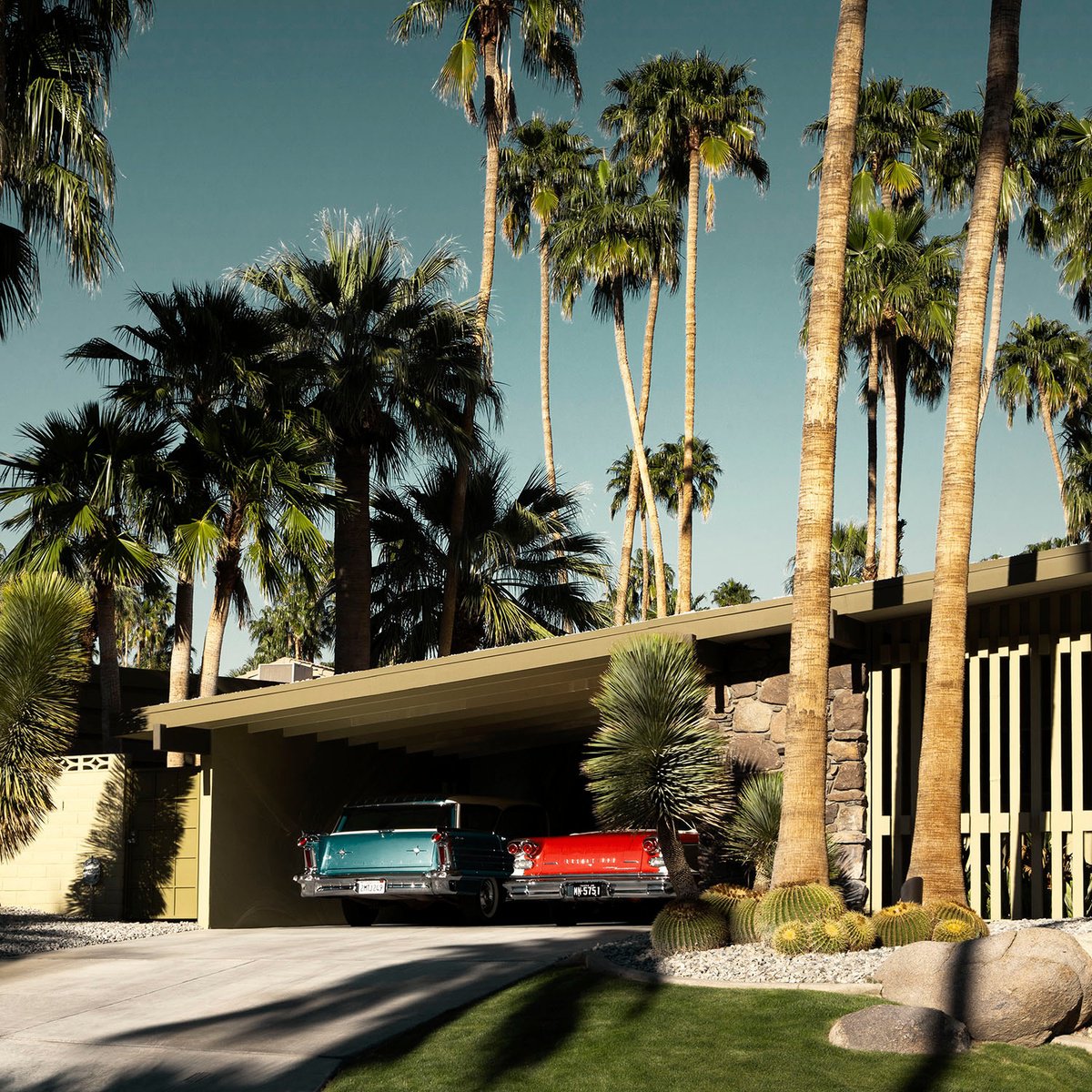 Photorealistic Cityscapes Photograph By Heike Bohnstengel, 12 X 12, Vista Las Palmas #4, Original Artwork