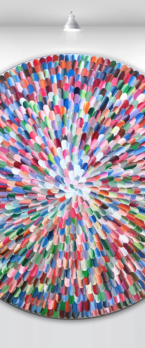'Pacific bloom V' - 36x36” by Tatiana Georgieva