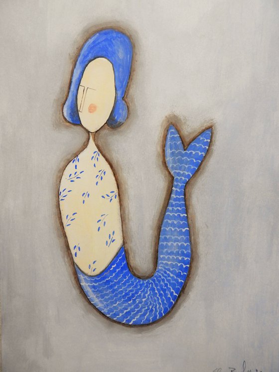 The blue mermaid