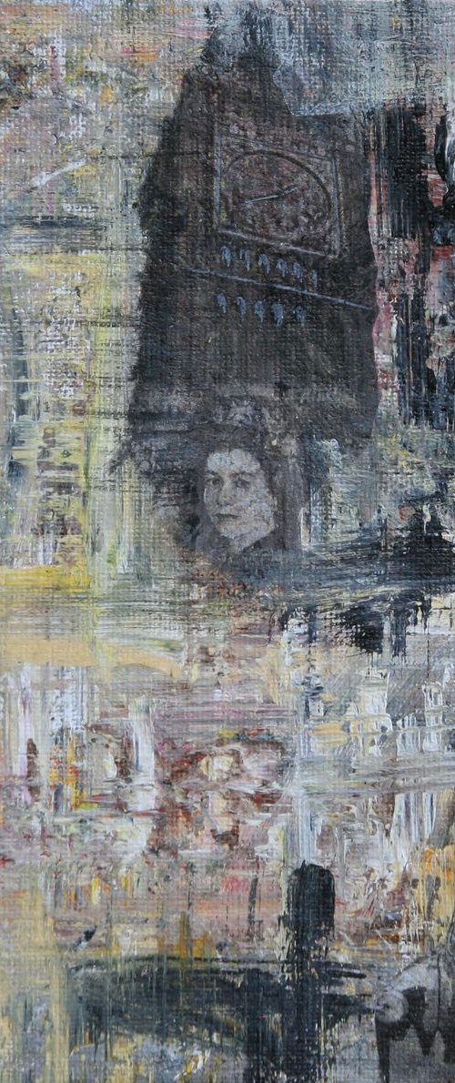 LONDON Abstract Painting #RoyalFamily#QueenElizabeth II# by Jovana Manigoda
