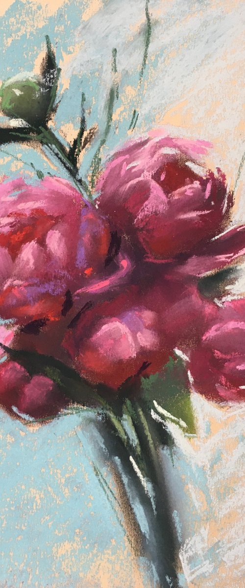 Peony bouquet by Ksenia Lutsenko