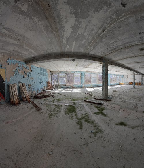 #4. Pripyat Tech School hall 1 - XL size by Stanislav Vederskyi
