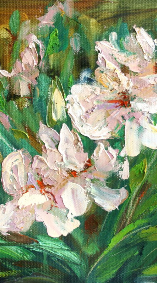 Irises in the Wind... /  ORIGINAL PAINTING by Salana Art / Svetlana Samovarova